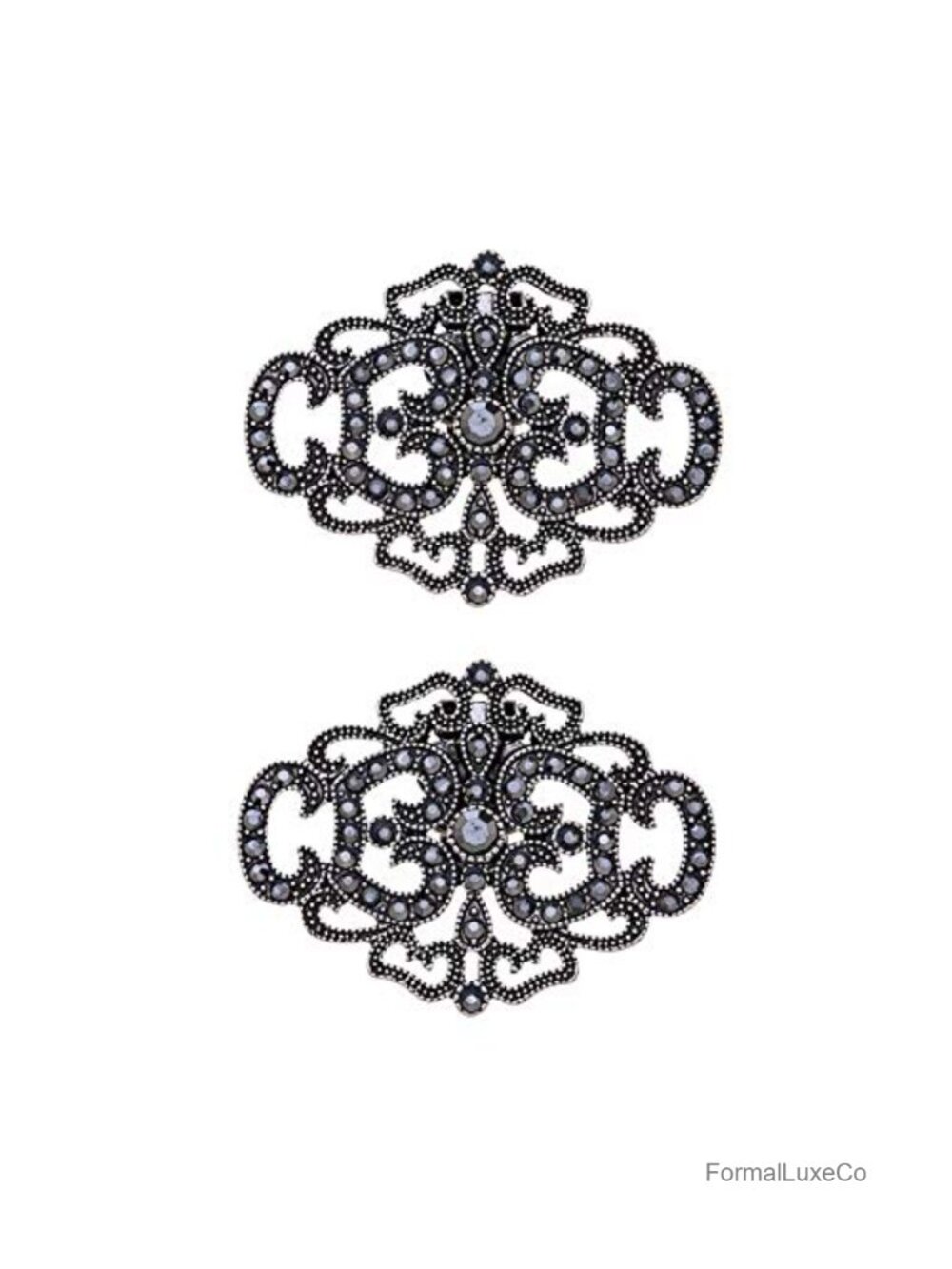 Vintage Shoe Clips Rhinestone Removable Decoration for Wedding Party